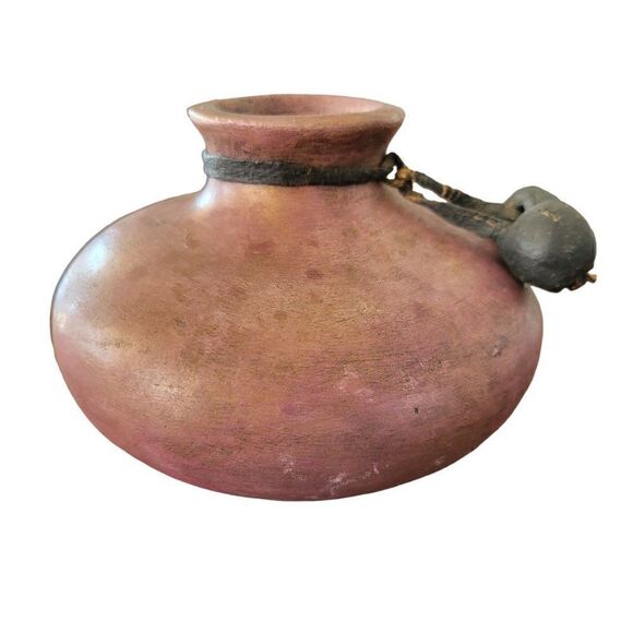 Vintage 1991 Montaage Moon Collection Clay Half Moon Vase - Picture 4 of 10